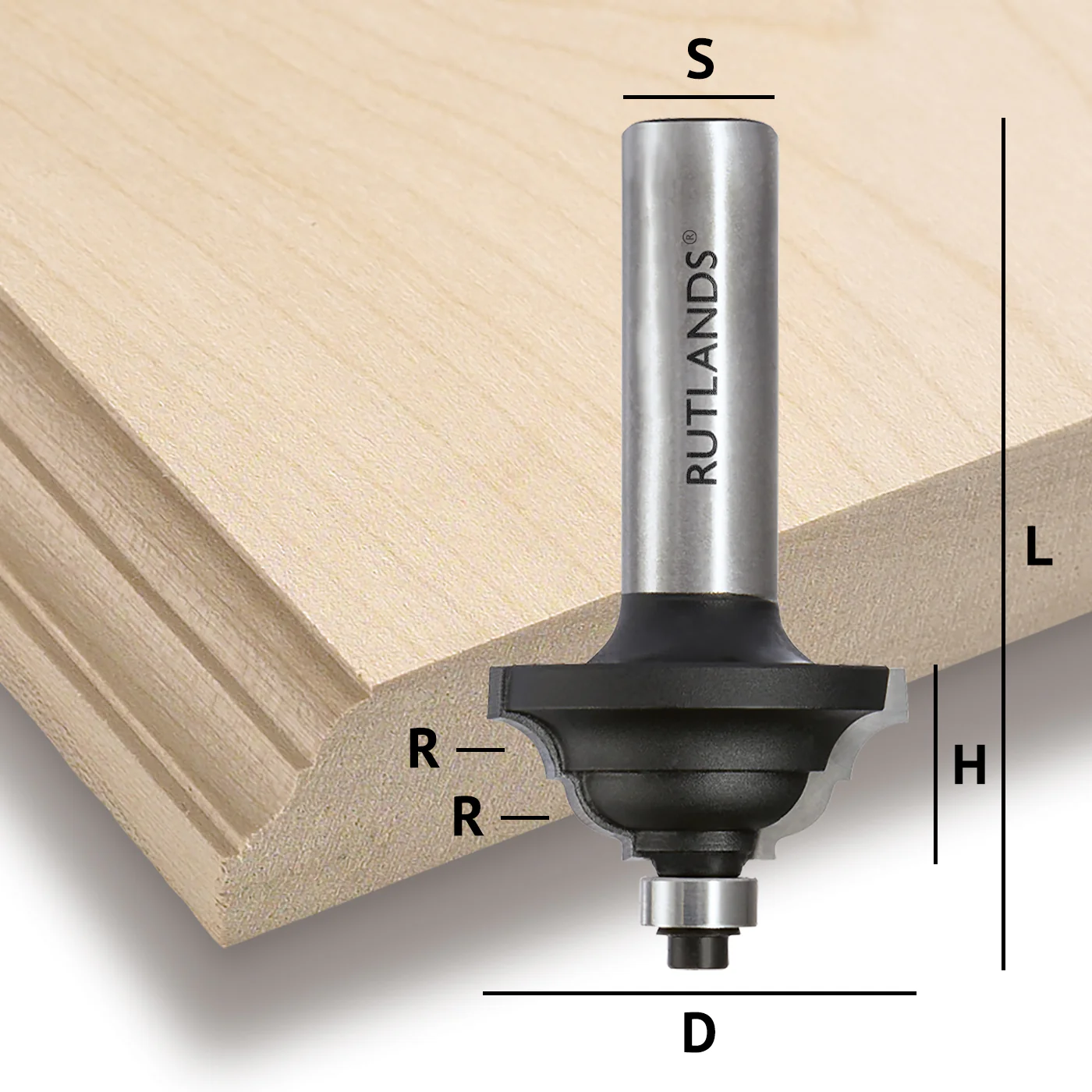 Router Bit - Bold Classical Ogee - D=44.5mm H=30.2mm R1=7.14mm L=84mm S ...